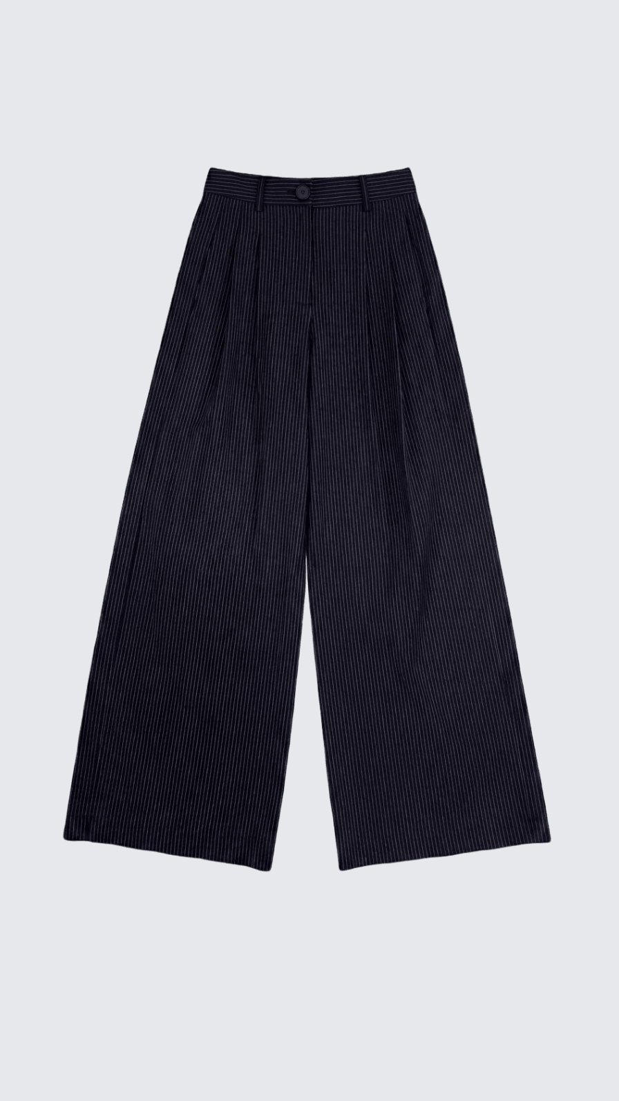 MARGARET NAVY/WHITE PINSTRIPE PANT