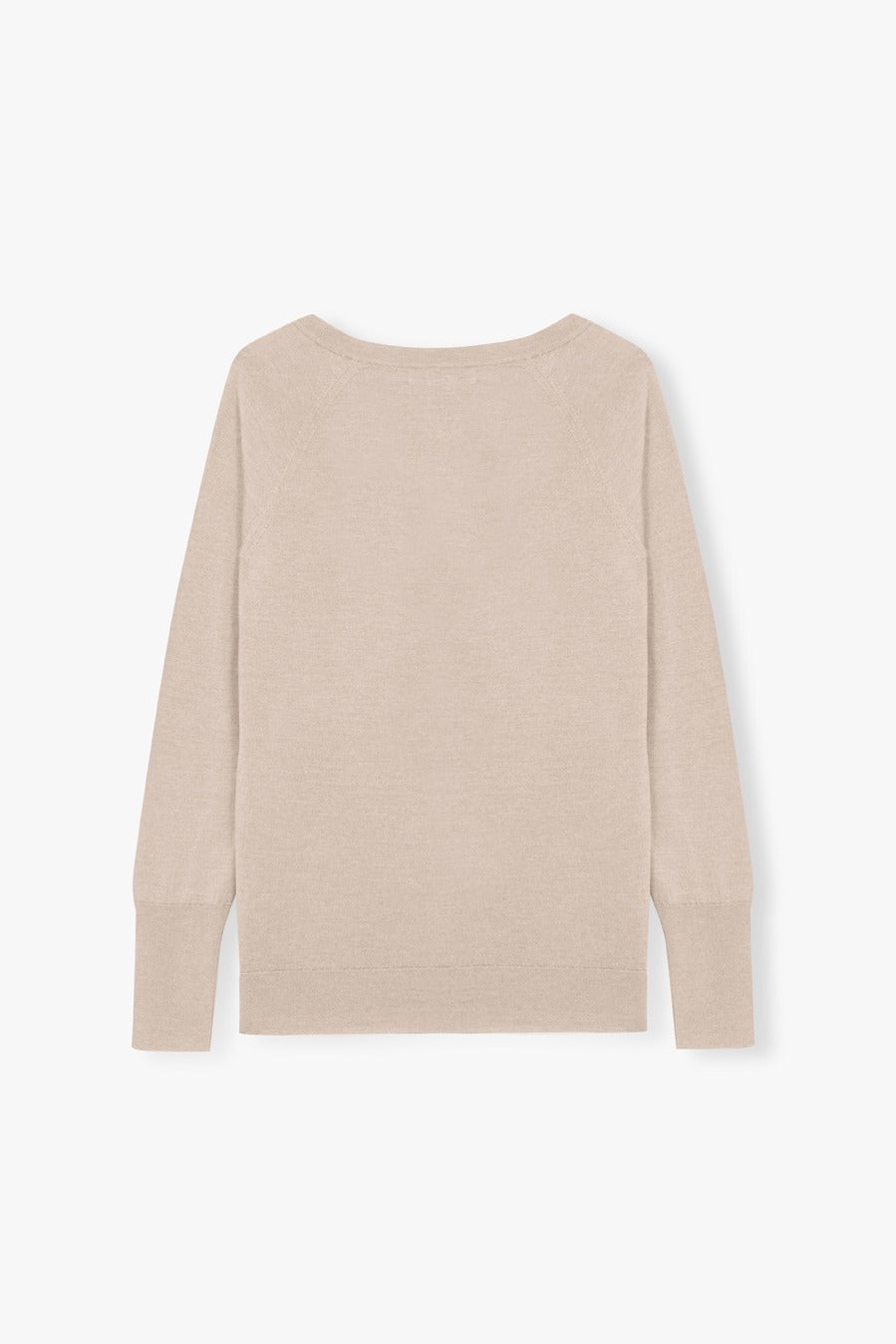 V NECK SWEATER BONE