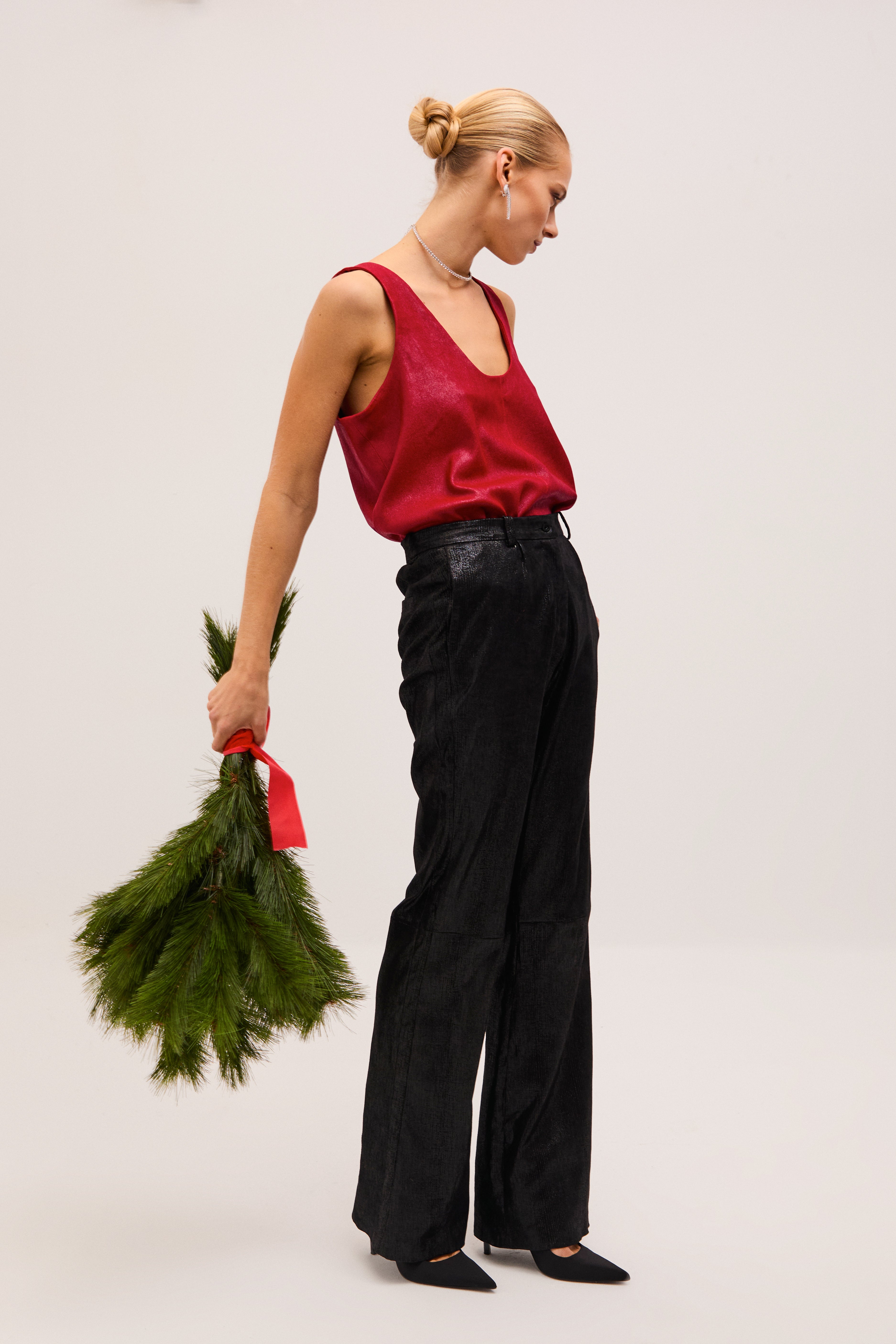 TANK RED SHINE LEATHER