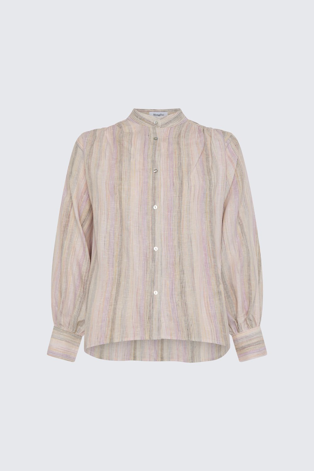 SIENNA PASTEL STRIPES LINEN SHIRT
