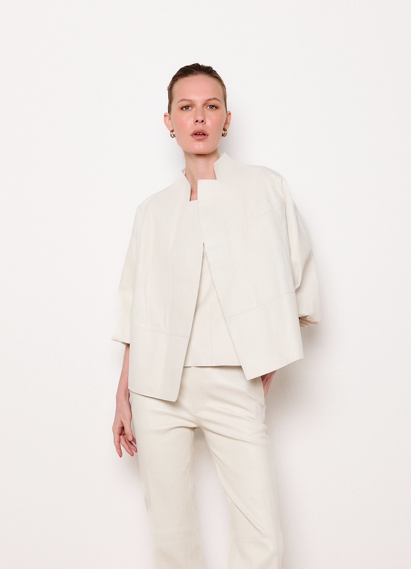 LIA JACKET WHITE LEATHER