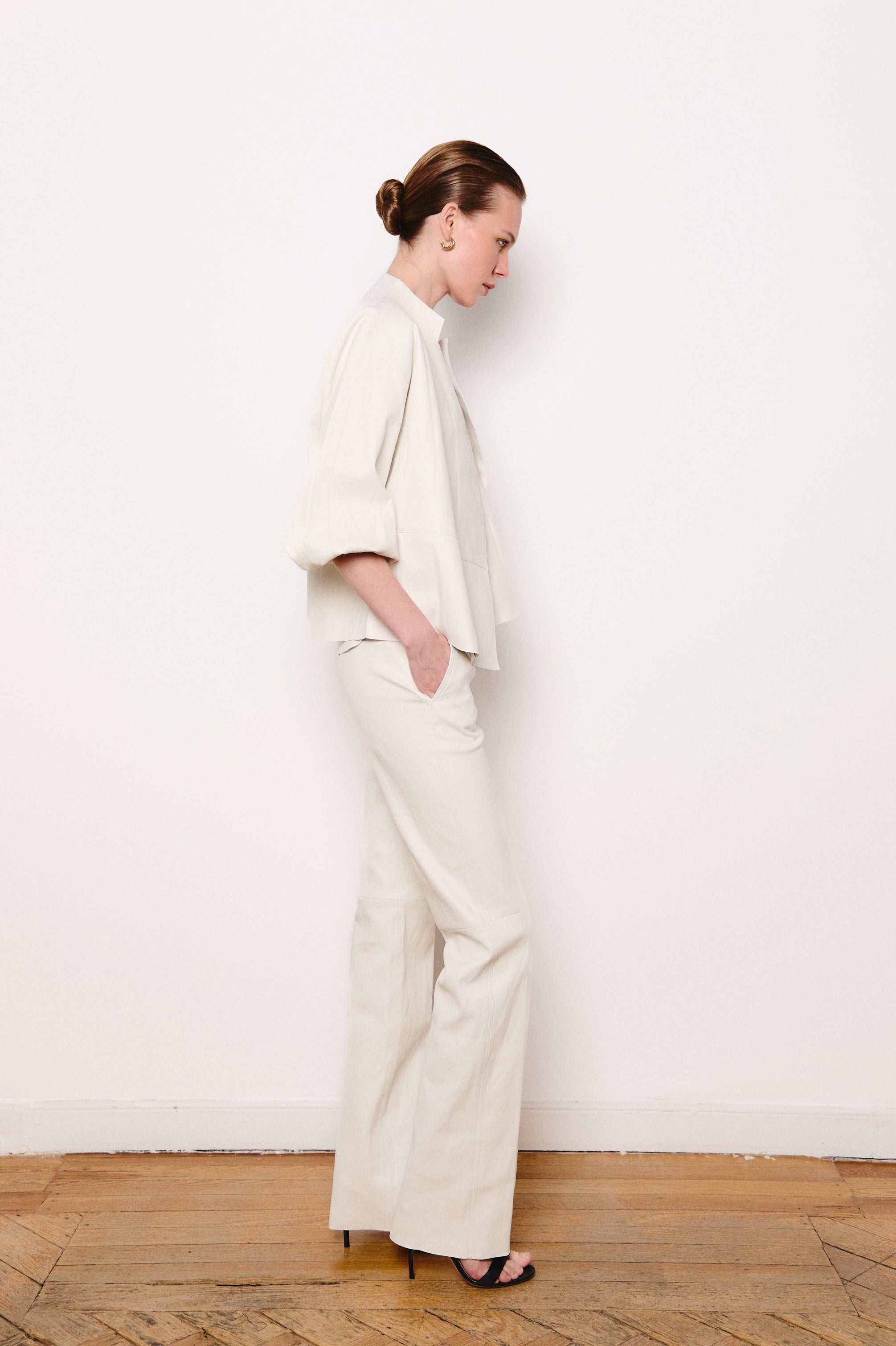 SOFIA PANT WHITE LEATHER