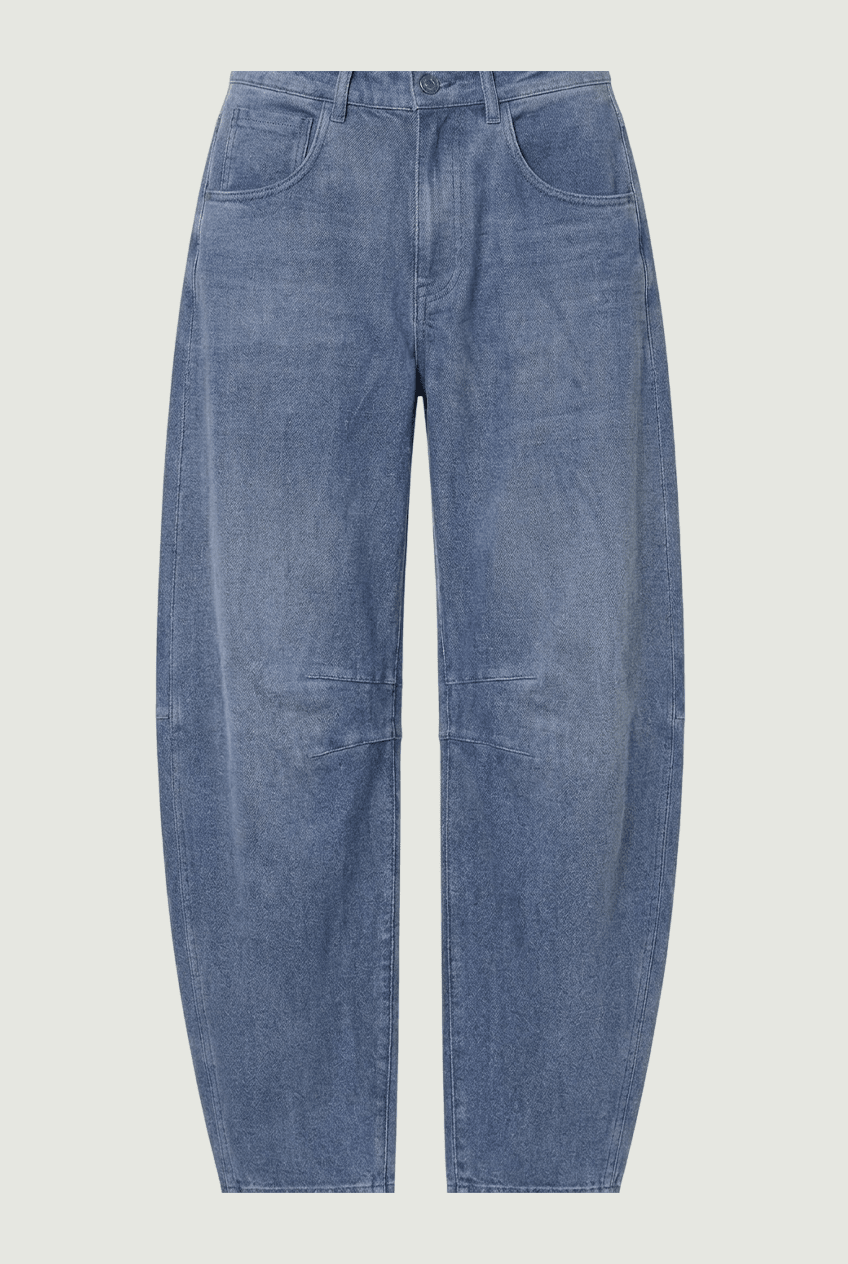 PANTALÓN DE BARRIL AZUL RETRO