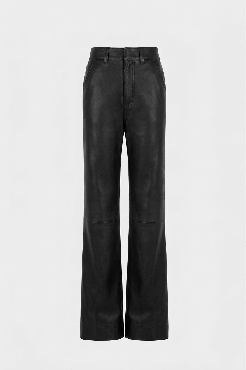 VERONICA PANT BLACK LEATHER