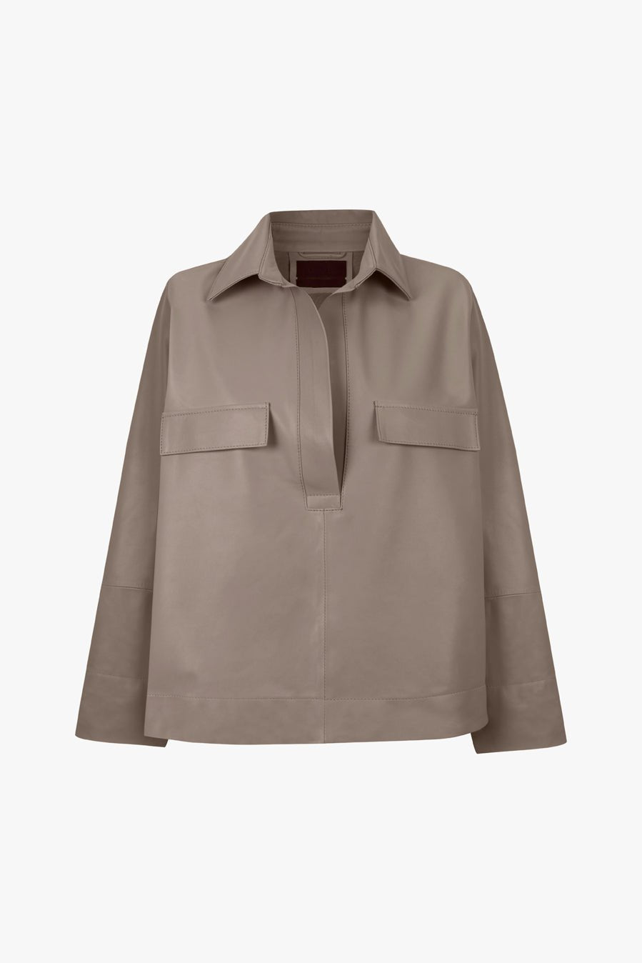 SAM LEATHER SHIRT SHADOW