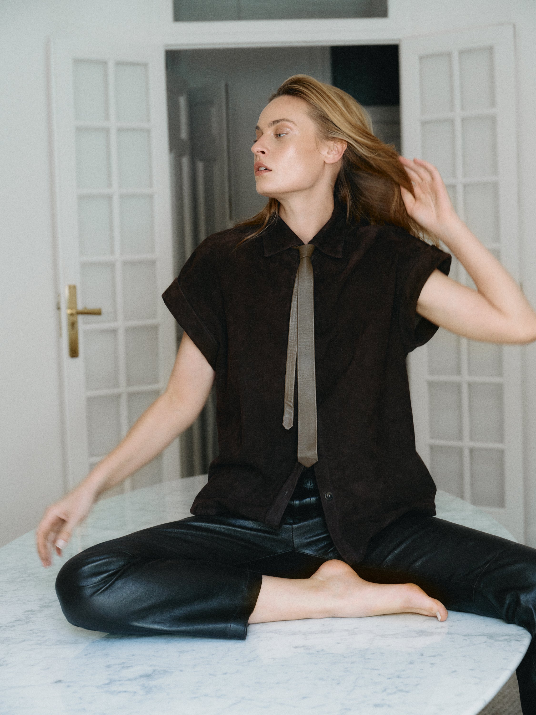 ISABEL SHIRT DARK CHOCO