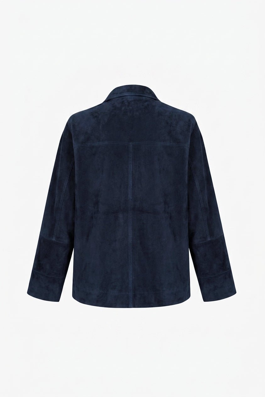 SAM SUEDE SHIRT NAVY
