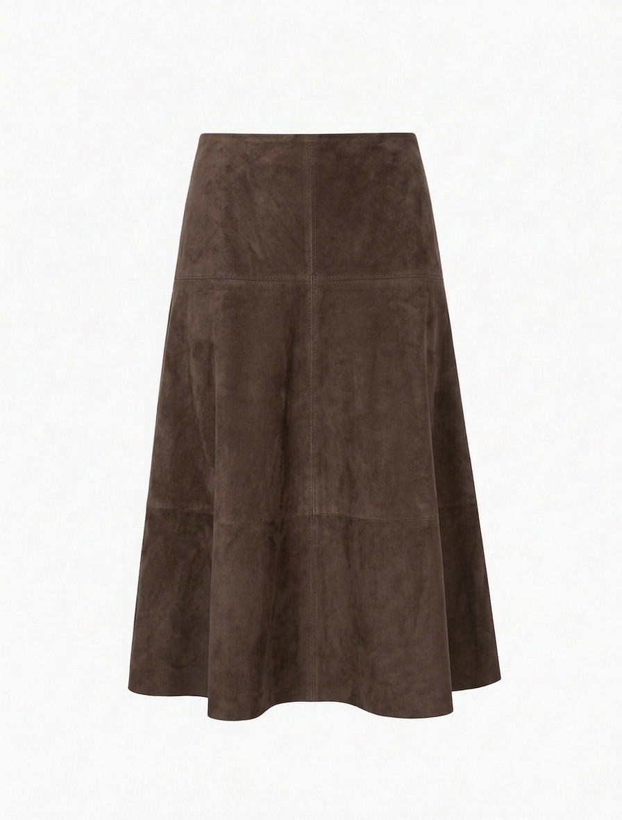 GLORIA SKIRT DARK CHOCO