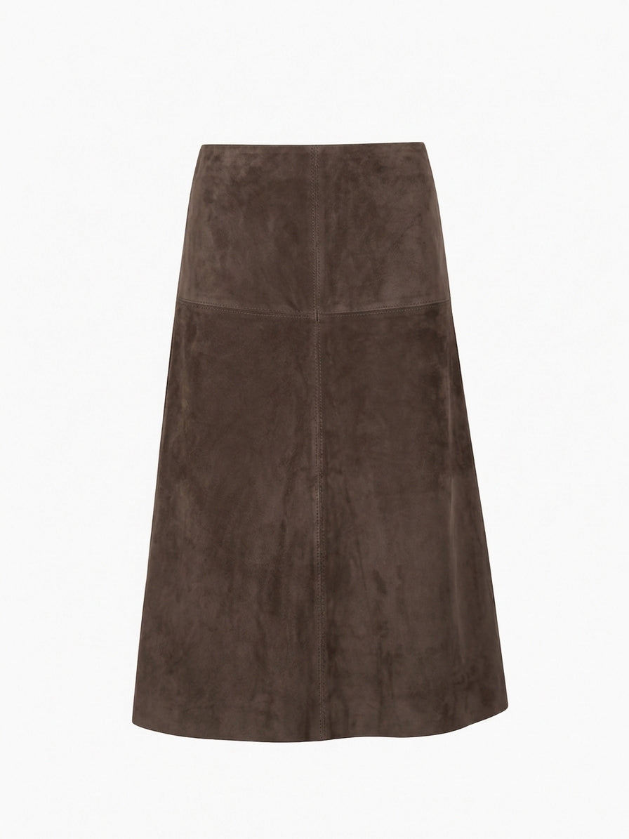 GLORIA SKIRT DARK CHOCO