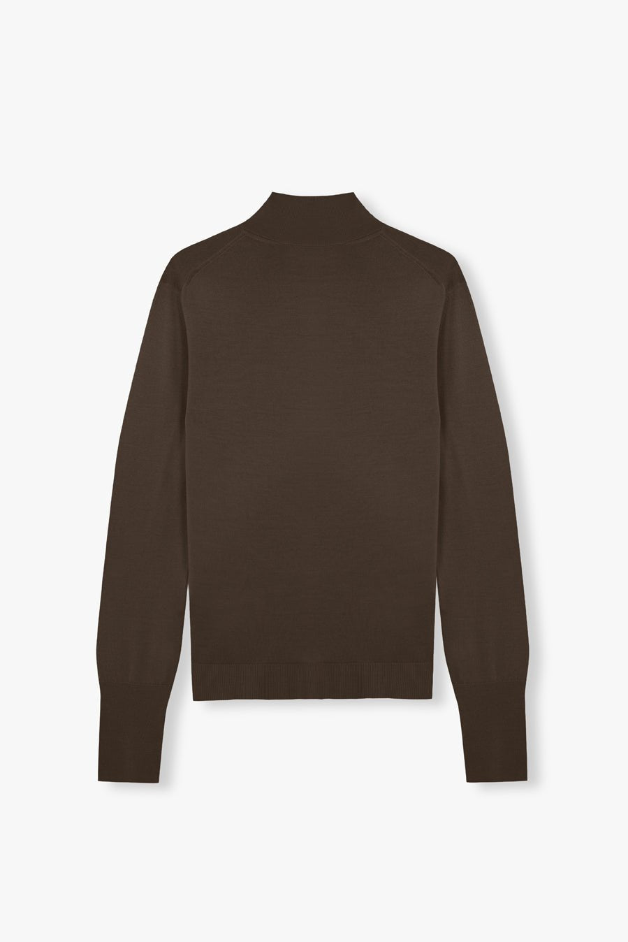 TURTLE NECK SWEATER DARK CHOCO
