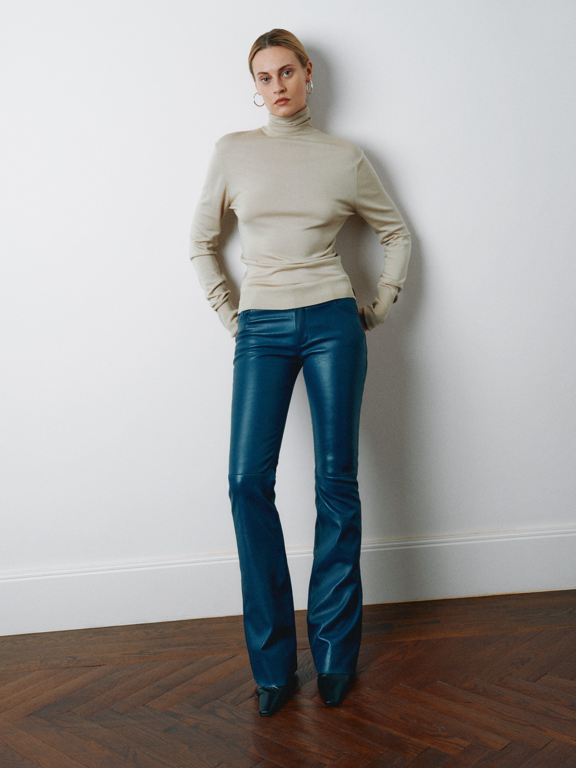 TURTLE NECK SWEATER BONE
