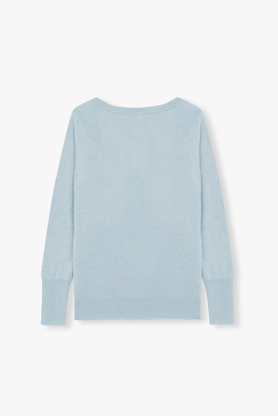 V NECK SWEATER AQUAMARINE
