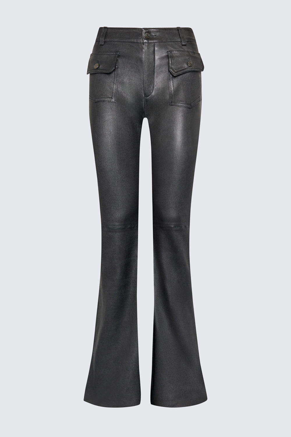 CAROLYN BLACK LEATHER