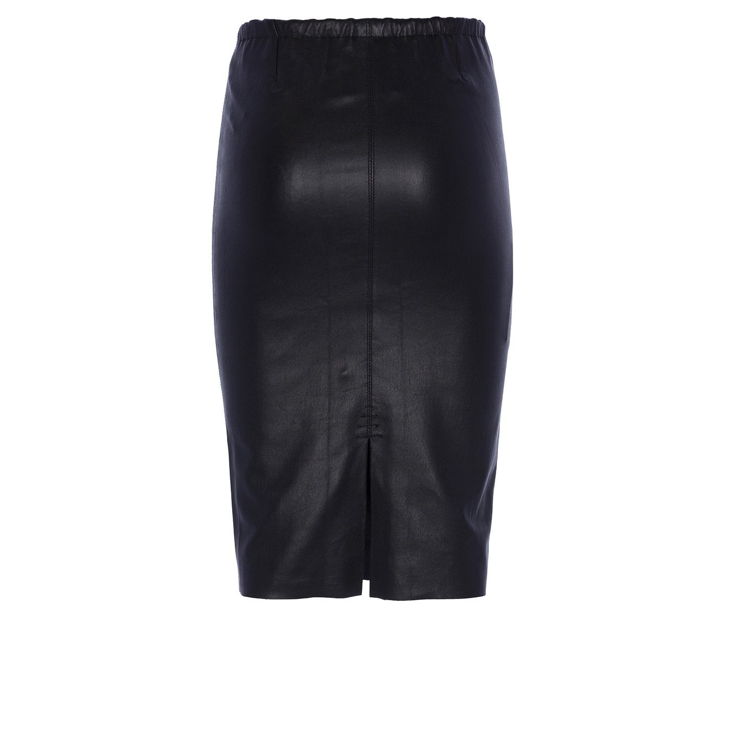 Black leather hotsell skirt high waisted