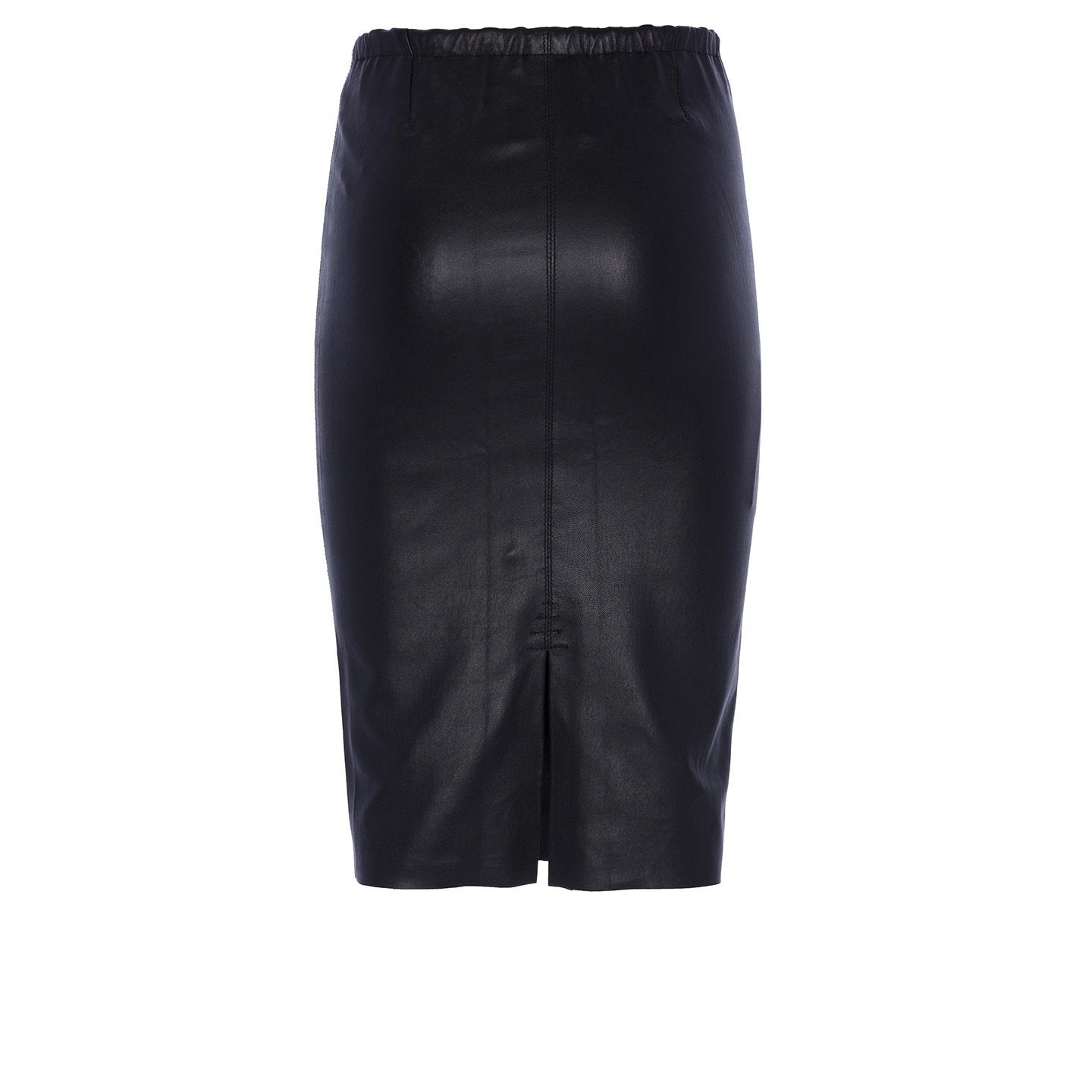 Designer high waisted leather skirt by MON&PAU